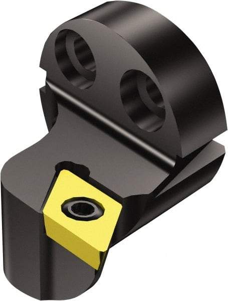 Sandvik Coromant - Left Hand Cut, Size 20, DPMT 2(1.5)1 Insert Compatiblity, Modular Turning & Profiling Cutting Unit Head - 13mm Ctr to Cutting Edge, 20mm Head Length, Through Coolant, Series CoroTurn 111 - Caliber Tooling