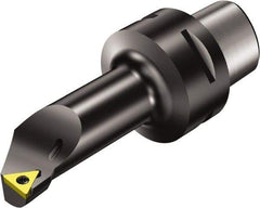 Sandvik Coromant - Left Hand Cut, Size C4, TCMT 16 T3 08 & TCMT 3(2.5)2 Insert Compatiblity, Internal Modular Turning & Profiling Cutting Unit Head - 22mm Ctr to Cutting Edge, 110mm Head Length, Through Coolant, Series CoroTurn 107 - Caliber Tooling