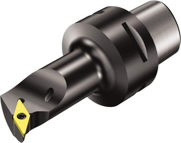 Sandvik Coromant - Left Hand Cut, Size C6, VBMT 16 04 08 & VBMT 332 Insert Compatiblity, Internal Modular Turning & Profiling Cutting Unit Head - 27mm Ctr to Cutting Edge, 145mm Head Length, Through Coolant, Series CoroTurn 107 - Caliber Tooling