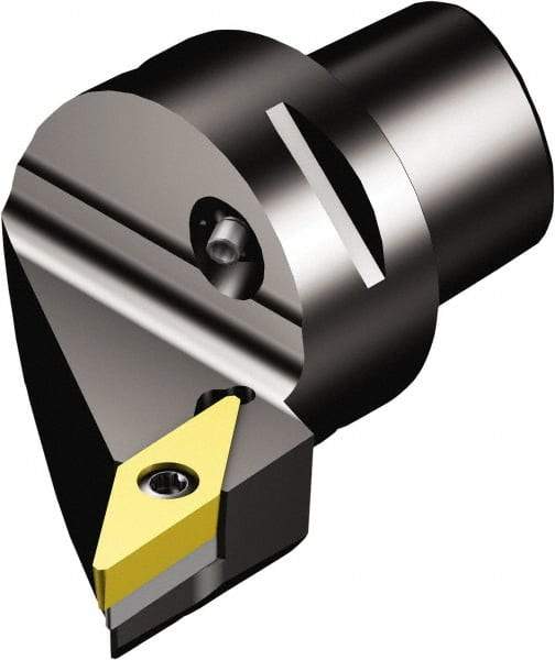 Sandvik Coromant - Left Hand Cut, Size C3, VBMT 11 02 04 & VBMT 2(1.5)1 Insert Compatiblity, Internal Modular Turning & Profiling Cutting Unit Head - 22mm Ctr to Cutting Edge, 40mm Head Length, Through Coolant, Series CoroTurn 107 - Caliber Tooling