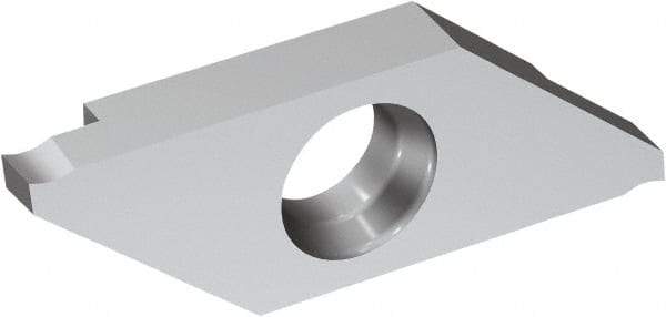 Sandvik Coromant - 3LMAGL MAG Grade H13A, 0.5mm Cutting Width Carbide Grooving Insert - 0.0512" Max Depth of Cut, Left Hand, Uncoated - Caliber Tooling