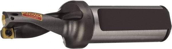 Sandvik Coromant - 48mm Max Drill Depth, 2xD, 22mm Diam, Indexable Insert Drill - 2 Inserts, 25mm Shank Diam, Flange Shank - Caliber Tooling