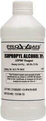 PRO-SAFE - 16 oz Isopropyl Alcohol Liquid - Comes in Bottle, 70% Isopropyl Alcohol - Caliber Tooling