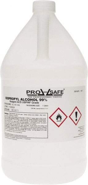 PRO-SAFE - 1 Gallon Isopropyl Alcohol Liquid - Comes in Bottle, 99% Isopropyl Alcohol - Caliber Tooling