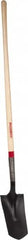 Razor-Back - 12" High x 5-3/4" Wide Tapered Steel Shovel - 48" Long Wood Straight Handle, Rolled - Caliber Tooling