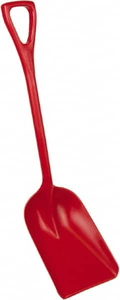 Remco - 14" High x 11" Wide Square Plastic Shovel - 38" Long Plastic D-Grip Handle - Caliber Tooling