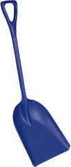 Remco - 17" High x 14" Wide Square Plastic Shovel - 42" Long Plastic D-Grip Handle - Caliber Tooling