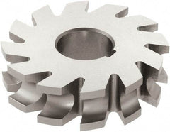 Keo - 1/16" Radius, 1/8" Circle Diam, 2-1/4" Cutter Diam, 1/4" Cutting Width, Arbor Connection, Concave Radius Cutter - High Speed Steel, TiN Finish, Form Relieved, 16 Teeth - Caliber Tooling