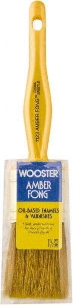 Wooster Brush - 1-1/2" Hog General Purpose Paint Brush - 2-3/16" Bristle Length, Plastic Handle - Caliber Tooling