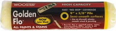 Wooster Brush - 3/8" Nap, 9" Wide Paint General Purpose Roller Cover - Medium Texture, Fabric - Caliber Tooling