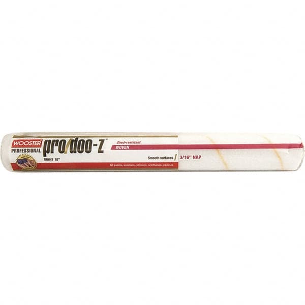 Wooster Brush - 3/16" Nap, 18" Wide Paint General Purpose Roller Cover - Smooth Texture, Fabric - Caliber Tooling