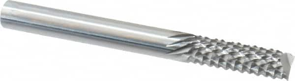 OSG - 1/4" Diam, 3/4" LOC, End Mill End, Solid Carbide Diamond Pattern Router Bit - Right Hand Cut, 2-1/2" OAL, 1/4" Shank Diam, Use on Fiberglass - Caliber Tooling