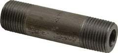 Value Collection - Schedule 160, 1/2" Diam x 3" Long Black Pipe Nipple - Threaded - Caliber Tooling