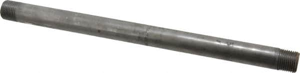 Value Collection - Schedule 160, 1/2" Diam x 12" Long Black Pipe Nipple - Threaded - Caliber Tooling