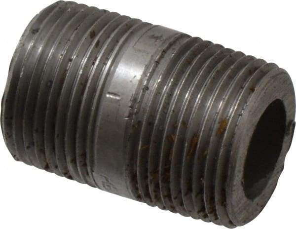 Value Collection - Schedule 160, 3/4" Diam x 1-1/2" Long Black Pipe Nipple - Threaded - Caliber Tooling