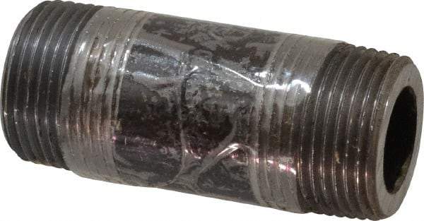 Value Collection - Schedule 160, 1" Diam x 3" Long Black Pipe Nipple - Threaded - Caliber Tooling