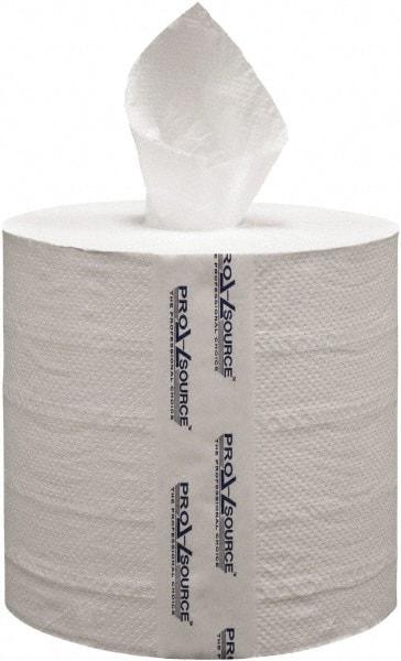 PRO-SOURCE - Center Pull Roll of 2 Ply White Paper Towels - 8-1/4" Wide, 15' Roll Length - Caliber Tooling