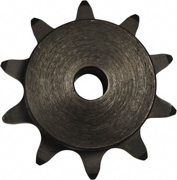 U.S. Tsubaki - 20 Teeth, 2" Chain Pitch, Chain Size 2080, Double Pitch Sprocket - 1" Bore Diam, 6.472" Pitch Diam, 6.91" Outside Diam - Caliber Tooling