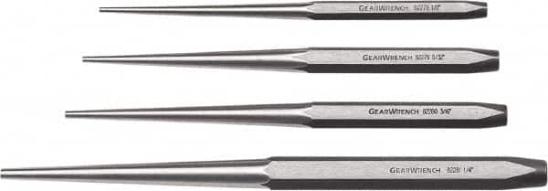 GearWrench - 4 Piece, 1/8 to 1/4", Drift Punch Set - Caliber Tooling