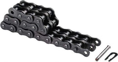 U.S. Tsubaki - 5/8" Pitch, ANSI 50, Solid Roller Chain - Chain No. 50, 6,505 Lb. Capacity, 0.4" Roller Diam, 3/8" Roller Width - Caliber Tooling