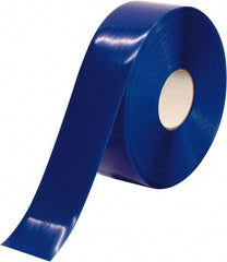 PRO-SAFE - Blue Solid Color PVC Tape - 3" Wide x 100' Long x 50 mil Thick, General Traffic - Caliber Tooling