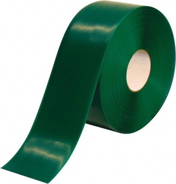 PRO-SAFE - Green Solid Color PVC Tape - 4" Wide x 100' Long x 50 mil Thick, General Traffic - Caliber Tooling