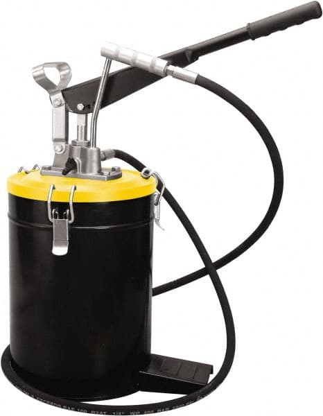 PRO-LUBE - Grease Lubrication 3 Strokes/oz Flow Aluminum & Steel Lever Hand Pump - For 528 oz Container - Caliber Tooling