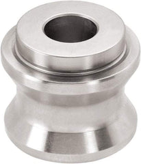 Jergens - M8 Round Head Hardened Steel & Stainless Steel Clamp Cylinder Pressure Point - For ZPS, 1-1/4" High x 1-1/4" Wide - Caliber Tooling