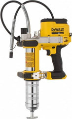 DeWALT - 10,000 Max psi, Flexible Battery-Operated Grease Gun - 16 oz Capacity, Bulk & Cartridge Fill, Includes Shoulder Strap - Caliber Tooling