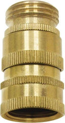 SANI-LAV - 3/4 GHT Garden Hose Quick Disconnect - Brass, Female Hose to Male Hose Connector - Caliber Tooling