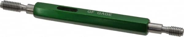 GF Gage - M6x1.00, Class 6H, Double End Plug Thread Go/No Go Gage - Hardened Tool Steel, Size 1 Handle Included - Caliber Tooling