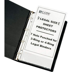 C-LINE - 50 Piece Clear Sheet Protectors-Ring Binder - 14" High x 8-1/2" Wide - Caliber Tooling