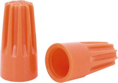 Ideal - 1, 18 + & 1, 20 to 2, 14 AWG, 600 Volt, Flame Retardant, Standard Twist on Wire Connector - Orange, 221°F - Caliber Tooling