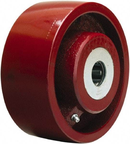 Hamilton - 7 Inch Diameter x 2-1/2 Inch Wide, Cast Iron Caster Wheel - 1,500 Lb. Capacity, 3-1/4 Inch Hub Length, 1 Inch Axle Diameter, Straight Roller Bearing - Caliber Tooling