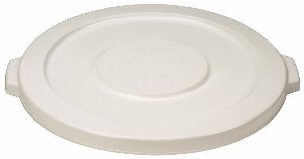 PRO-SOURCE - Round Lid for Use with 20 Gal Round Trash Cans - White, Polyethylene, For Brute Trash Cans - Caliber Tooling