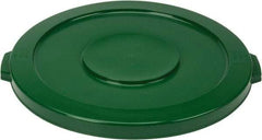 PRO-SOURCE - Round Lid for Use with 32 Gal Round Trash Cans - Green, Polyethylene, For Brute Trash Cans - Caliber Tooling