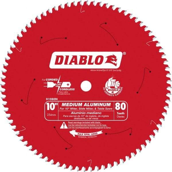 Freud - 10" Blade Diam, 100 Teeth, Carbide-Tipped Cold Saw Blade - 5/8" Arbor Hole Diam, 0.071" Blade Thickness - Caliber Tooling