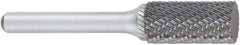 OSG - 3/16" Cut Diam, 1/4" Shank Diam, Cylinder Head Burr - Carbide, Flat End, 5/8" LOC, 2" OAL - Caliber Tooling