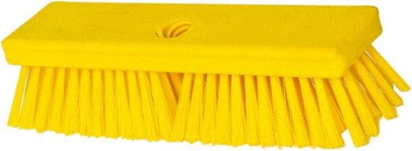 PRO-SOURCE - 1-3/4" Bristle Length, Polypropylene Food Service Brush - 10" Long x 2-1/2" Wide Head, Yellow, Foam Block - Caliber Tooling