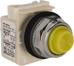 Square D - 120 V Yellow Lens Indicating Light - Caliber Tooling