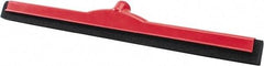 PRO-SOURCE - 24" Rubber Blade Floor Squeegee - Red - Caliber Tooling