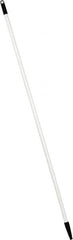 PRO-SOURCE - 60 x 1-1/4" Fiberglass Handle for Floor Squeegees & Push Brooms - Threaded Connection, White - Caliber Tooling