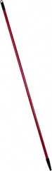 PRO-SOURCE - 60 x 1-1/4" Fiberglass Handle for Floor Squeegees & Push Brooms - Threaded Connection, Red - Caliber Tooling