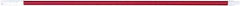 PRO-SOURCE - 60 x 1-1/4" Fiberglass Handle for Floor Squeegees & Push Brooms - Threaded Connection, Red - Caliber Tooling