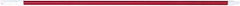 PRO-SOURCE - 54 x 1-1/4" Fiberglass Handle for Floor Squeegees & Push Brooms - Threaded Connection, Red - Caliber Tooling