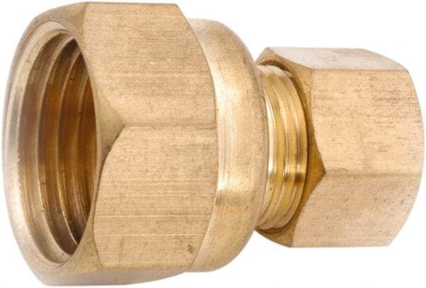 ANDERSON METALS - 5/8" OD, Lead Free Brass Female Connector - 150 Max Working psi, Comp x FNPT Ends - Caliber Tooling