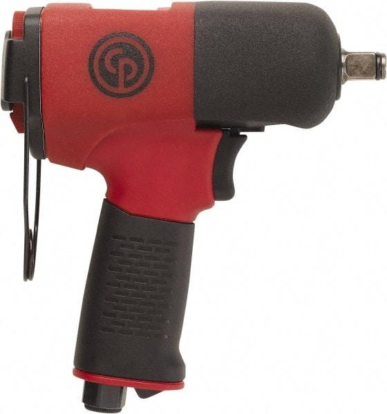 Chicago Pneumatic - 1/2" Drive, 11,500 RPM, 406 Ft/Lb Torque Impact Wrench - Pistol Grip Handle, 8 CFM, 90 psi, 1/4" NPT Inlet - Caliber Tooling