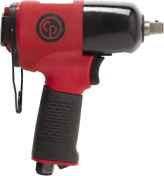 Chicago Pneumatic - 1/2" Drive, 11,500 RPM, 406 Ft/Lb Torque Impact Wrench - Pistol Grip Handle, 8 CFM, 90 psi, 1/4" NPT Inlet - Caliber Tooling