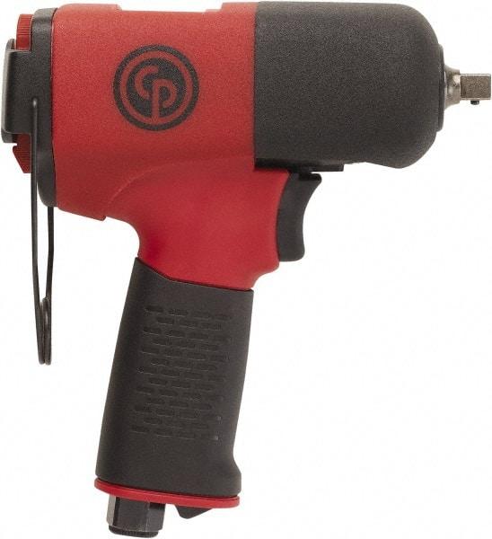 Chicago Pneumatic - 3/8" Drive, 11,500 RPM, 332 Ft/Lb Torque Impact Wrench - Pistol Grip Handle, 8 CFM, 90 psi, 1/4" NPT Inlet - Caliber Tooling