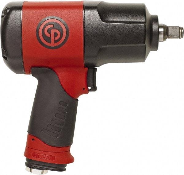 Chicago Pneumatic - 1/2" Drive, 8,200 RPM, 922 Ft/Lb Torque Impact Wrench - Pistol Grip Handle, 5.2 CFM, 90 psi, 1/4" NPT Inlet - Caliber Tooling